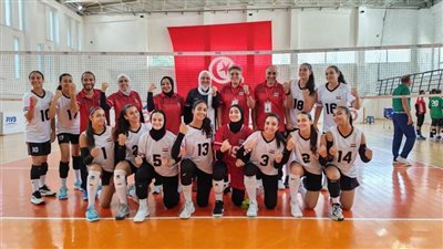 ناشئات مصر للكرة الطائرة يحققن الفوز على الجزائر في بطولة أفريقيا بتونس