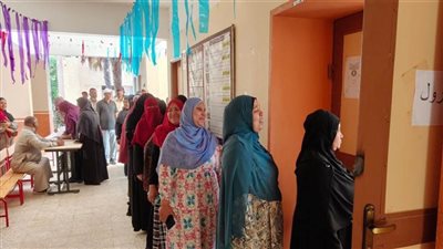 إقبال من السيدات وكبار السن على لجان الإعادة لانتخابات الشيوخ بالوادي الجديد
