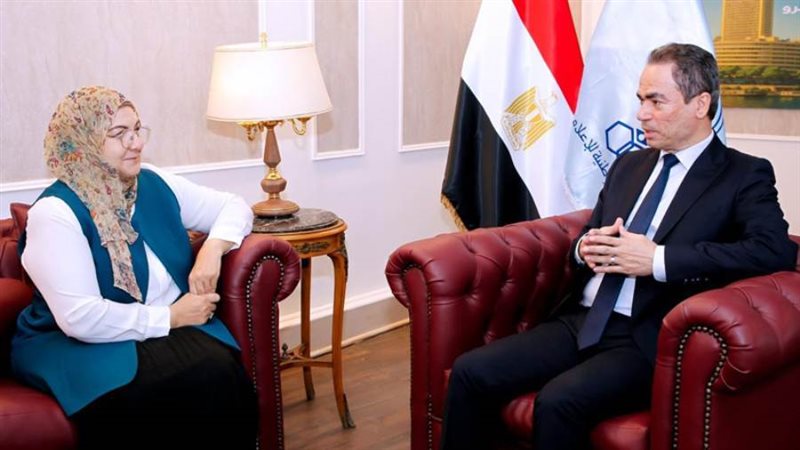 أحمد المسلماني والمخرجة