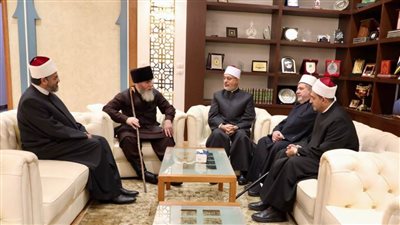 مفتي الجمهورية يستقبل نظيره الشيشاني لبحث التعاون المشترك