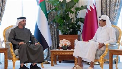 أمير قطر ورئيس الإمارات يبحثان مستجدات الأوضاع الإقليمية والدولية