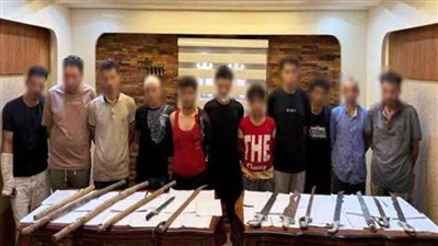 كشف ملابسات تداول فيديو بقيام بعض الأشخاص بالتشاجر بأسلحة بيضاء وترويع المواطنين بالغربية 