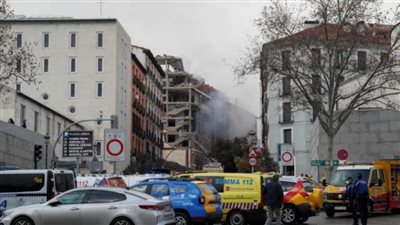 انفجار ضخم يهز مدريد وإصابة 25 شخصًا