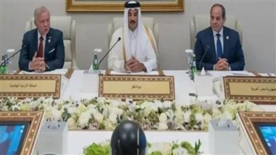 الرئيس السيسي يشارك في مؤتمر مع نظيره الفرنسي وأمير قطر والعاهل الأردني ووزير الخارجية السعودي 