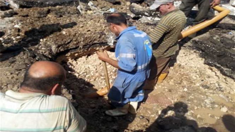 كسر مفاجئ بأحد خطوط