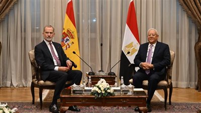 رئيس مجلس النواب يستقبل الملك فيليب السادس ملك أسبانيا