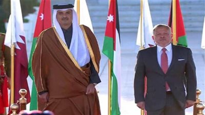 الملك عبدالله الثاني يستقبل أمير قطر في زيارة رسمية للأردن