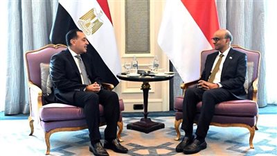 رئيس جمهورية سنغافورة يستقبل رئيس مجلس الوزراء