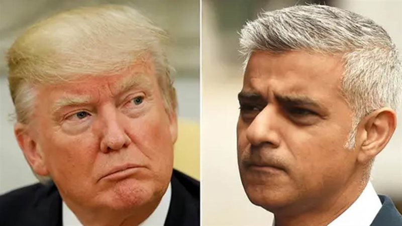 صادق خان وترامب