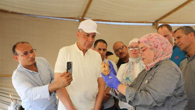 محافظ المنيا مع البعثه