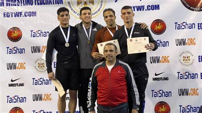 أبطال مصارعة المشروع القومي للموهبة بكفر الشيخ يحصدون 5 ميداليات 