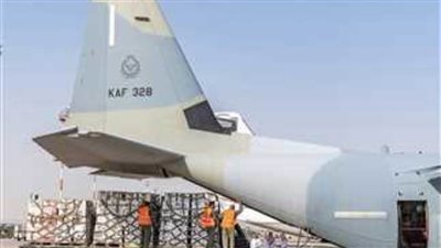 مطار العريش يستقبل طائرة مساعدات كويتية لصالح قطاع غزة