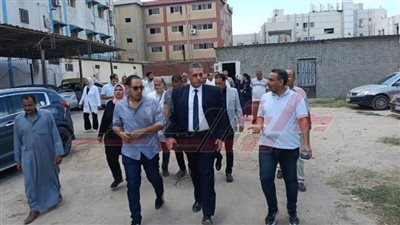 د. محمد أبوالسعد يتفقد مستشفى حميات كفر الشيخ لمتابعة الخدمات الطبية