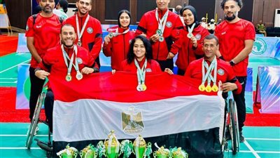 9 ميداليات حصيلة منتخب الريشة الطائرة البارالمبية في بطولة أفريقيا بنيجيريا