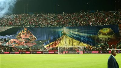 مشاهد من استاد القاهرة الدولي لمباراة مصر وغينيا بيساو