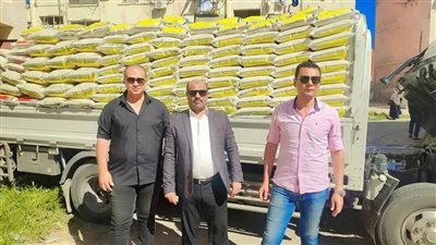 ضبط سيارة مُحملة بأطنان أرز مجهول المصدر قبل دخولها بورسعيد وبيعها