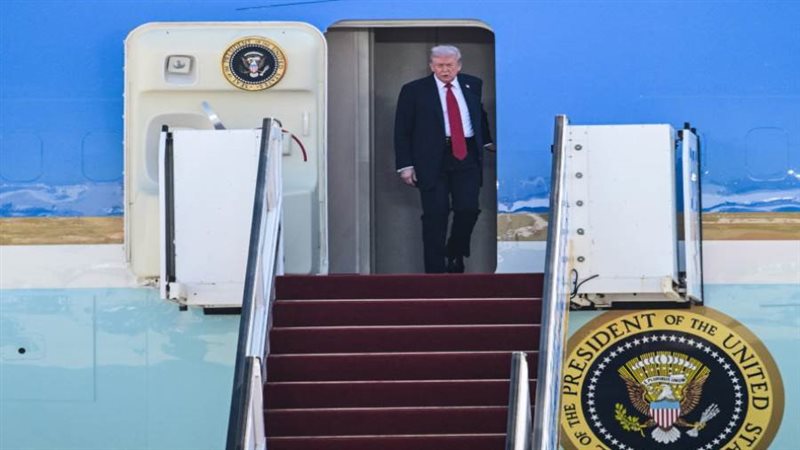 ترامب يغادر إسرائيل