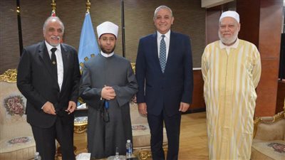 بالصور.. محافظ الغربية يستقبل وزير الأوقاف ورئيس الطرق الصوفية للاحتفال بمولد البدوي