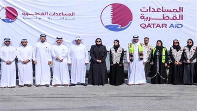 قطر تدشن جسرًا بريًا من المساعدات الإنسانية لدعم الشعب الفلسطيني في غزة