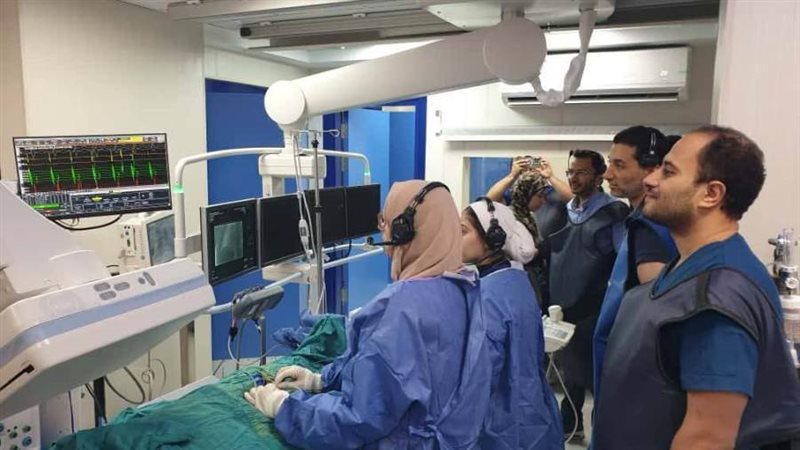 خلال عمل إجراء بكهربة