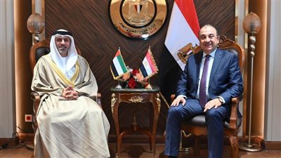 وزير قطاع الأعمال العام يستقبل سفير الإمارات الجديد بالقاهرة   