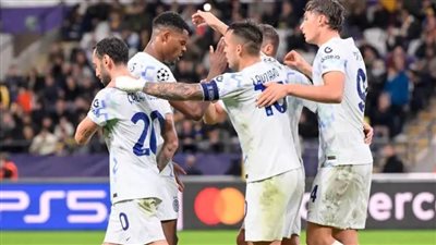 إنتر يستعرض عضلاته أمام بطل بلجيكا