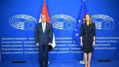 الرئيس  السيسي يجتمع برئيسة البرلمان الأوروبي بـ