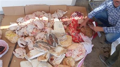 ضبط 178 كيلو لحوم غير صالحة للاستهلاك الآدمي 