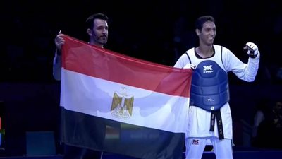 لحظة للتاريخ.. الاتحاد العالمي للتايكوندو يشيد بإنجاز البطل سيف عيسى