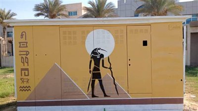 محافظ الجيزة: تجميل الأكشاك الكهربائية برسومات فرعونية تعكس الحضارة المصرية 