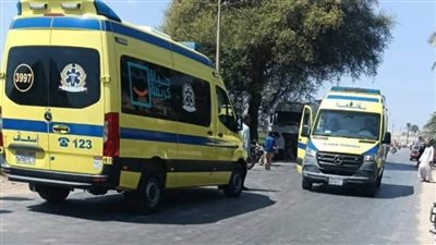 إصابة 6 أشخاص في حادث تصادم سيارتين بزراعي مطاي شمال المنيا