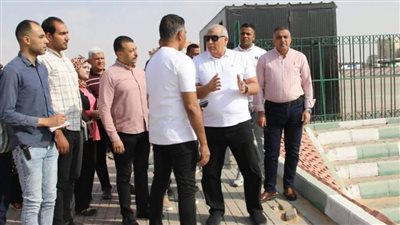 محافظ الوادى الجديد يتفقد المدينة الرياضية بمجمع المصالح الحكومية