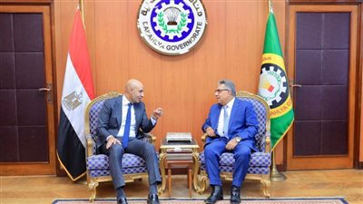 محافظ الدقهلية يستقبل وزير التعليم بديوان المحافظة 
