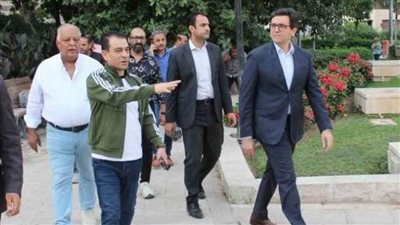 وزير الثقافة يتفقد مشروع إعادة إحياء حديقة الأزبكية التراثية