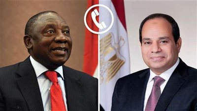 الرئيس السيسي ورئيس جنوب إفريقيا يؤكدان عمق العلاقات بين البلدين وتطورها في مختلف المجالات  
