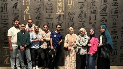 بالصور.. جامعة أسيوط الجديدة التكنولوجية تنظم زيارة ميدانية إلى المتحف المصري الكبير