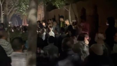 تشييع جنازة طالب لقي مصرعه غرقًا بمياه الرياح التوفيقي في بنها