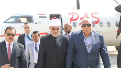 محافظ الوادي الجديد يستقبل مفتي الجمهورية في مستهل زيارته للمحافظة