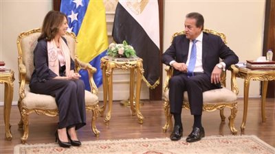  وزير الصحة يبحث مع وزيرة الشؤون المدنية بالبوسنة والهرسك ملفات التعاون المشتركة