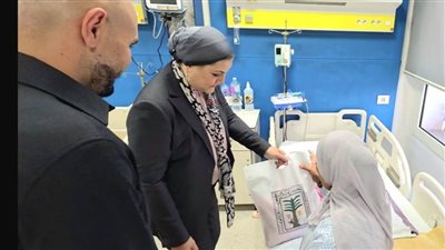  رئيسة الطفولة والأمومة تزور الأطفال بمستشفى أبوالريش الياباني