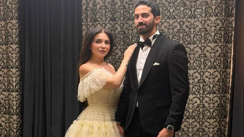 أحمد تيمور ومي عز