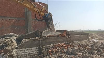 استرداد 264 فدانًا و1722 مترا مربعا خلال تنفيذ 61 قرار إزالة بأسيوط 