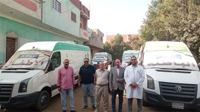 3550 خدمة طبية مجانية لأهالي قرية زكي فاضل باهناسيا 