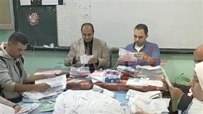 استمرار فرز أصوات الناخبين بكفر الشيخ