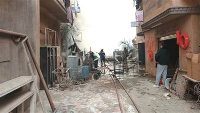 سيطرة كاملة على حريق موقع تصوير مسلسل الكينج دون خسائر بـ