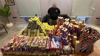 ضبط شخص بالإسكندرية بحوزته أكثر من 500 ألف قطعة ألعاب نارية