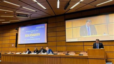 سفيرالقاهرة بفيينا يجدد دعم مصر للفلسطينيين وإقامة دولتهم المستقلة