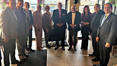 اتحاد المصريين في أمريكا يبحث مع السفير أبو العينين سبل توطيد التعاون