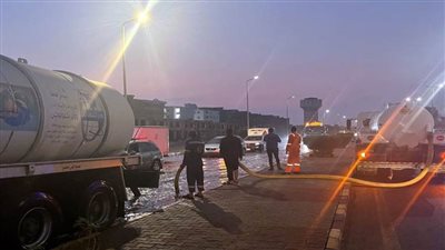 سحب مياه الأمطار من عدة مناطق في الغردقة