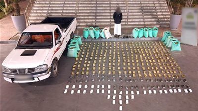 ضبط عنصر جنائي شديد الخطورة بحوزته 1,250 طن مخدرات 